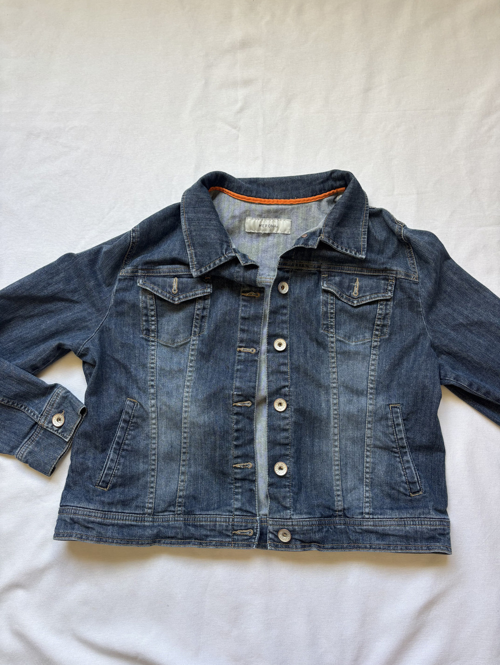 Merona women's denim jacket, size large